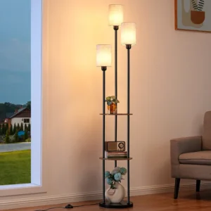 70'' Tray Table Floor Lamp With 3 Lights