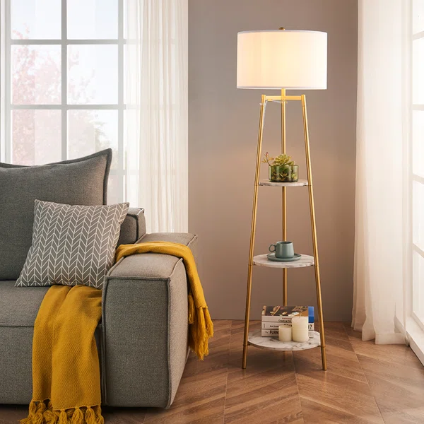 Snowhill 60.62'' Tray Table Floor Lamp - Image 2